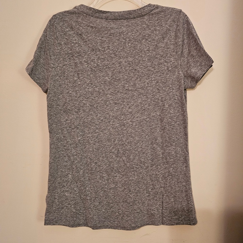 Old Navy EveryWear Crew Neck Tee Womens Medium Gray Heather Short Sleeve T-Shirt